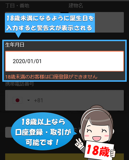 ハイローオーストラリアを利用するための年齢制限