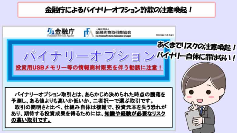 バイナリーオプションは合法であり、金融庁に登録していないからと言って違法では無い