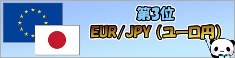 ハイローオーストラリアでおすすめな通貨ペア第3位はユーロ円