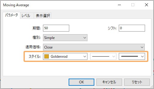 MT5で移動平均線を色分けする