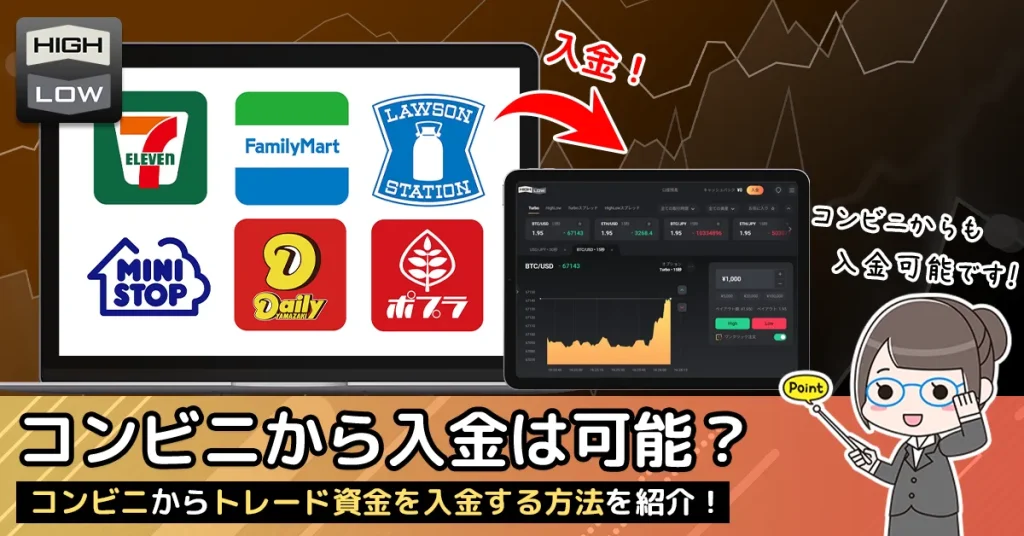 ハイロオーストラリアにコンビニからトレード資金を入金する方法を徹底解説！