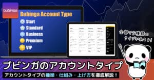 ブビンガバイナリーのアカウントタイプとは？5種類のランクを紹介！