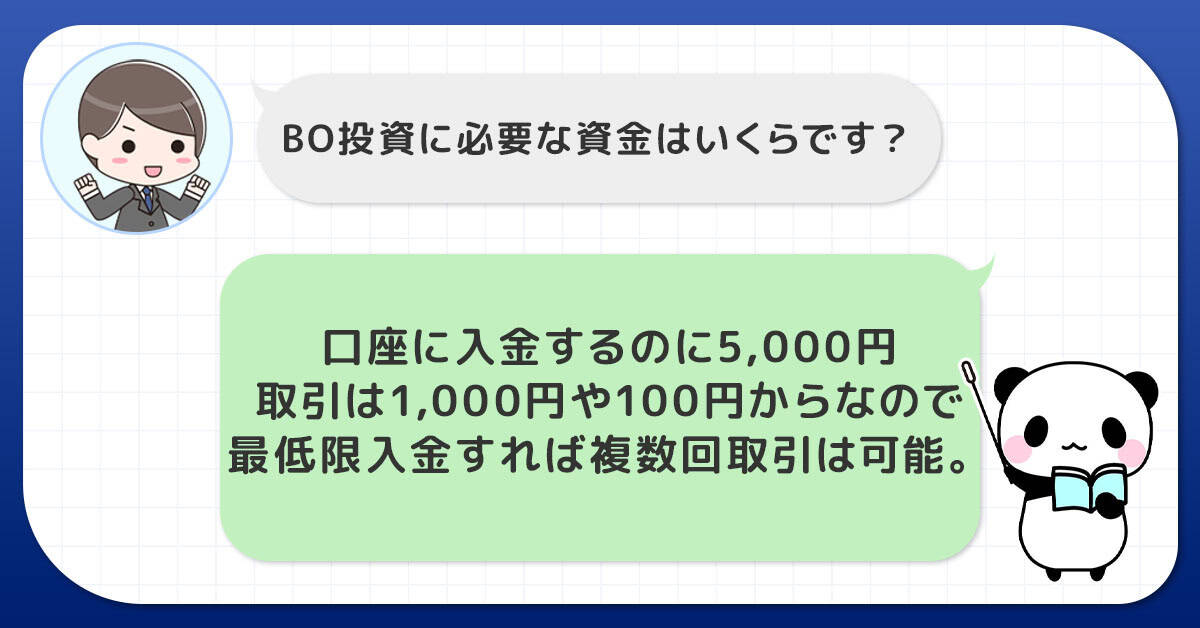 バイナリーオプションで必要な資金はどの程度か？