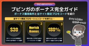 【最新情報】ブビンガバイナリーのプロモコードでボーナスをゲットしよう