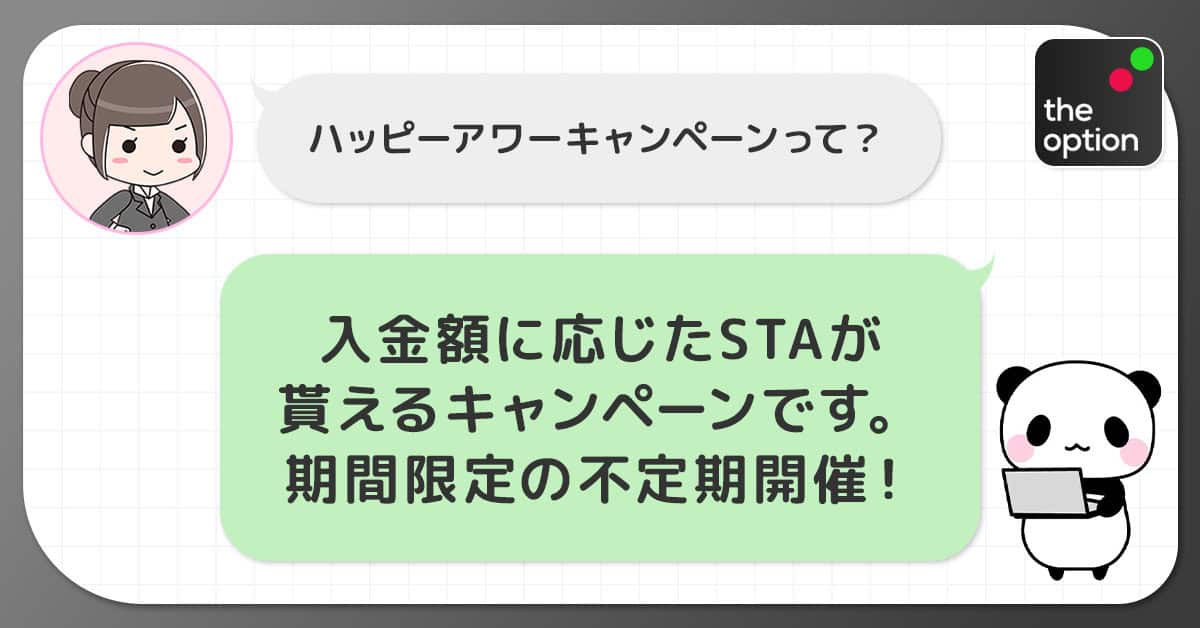 ザオプション ハッピーアワーキャンペーン