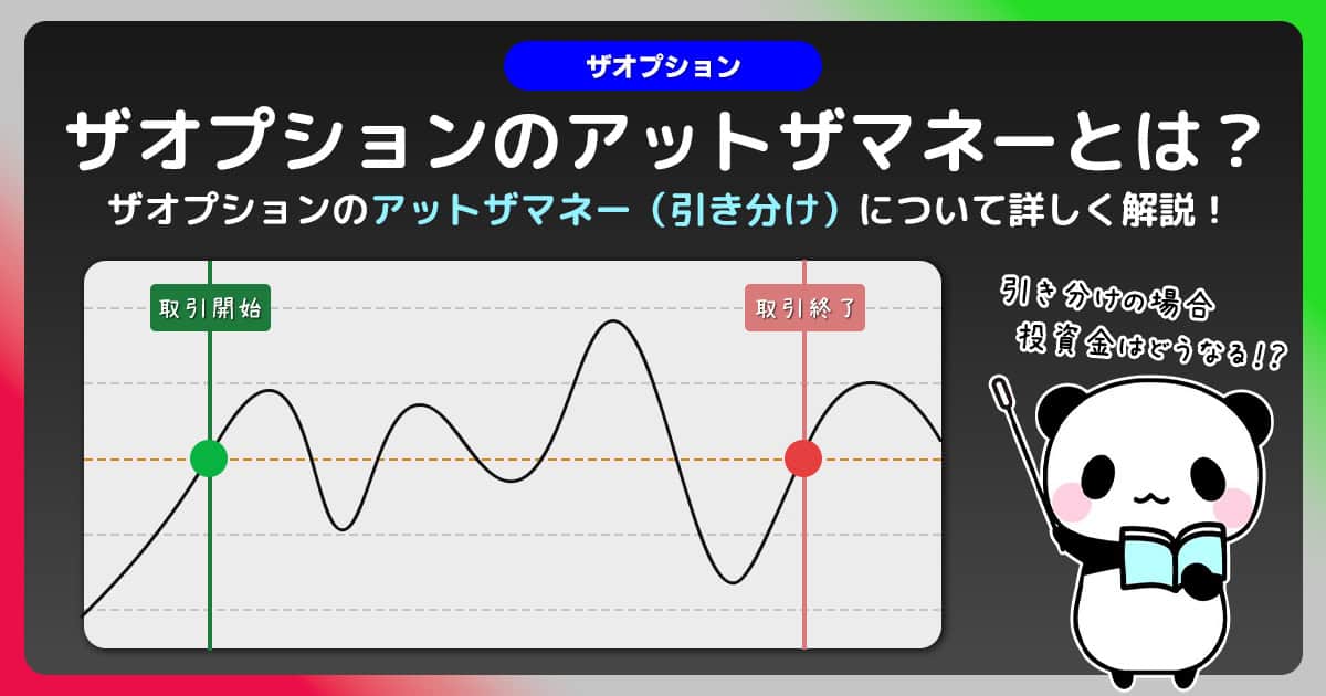 ザオプションのアットザマネーとは？｜引き分け・同値の結果について徹底調査！