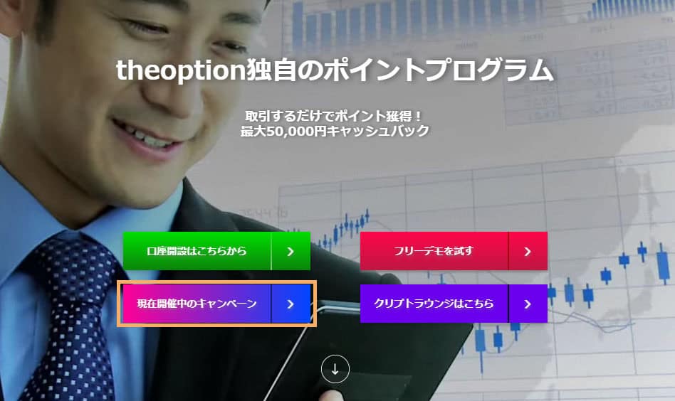 PC画像ザオプションキャンペーンの確認