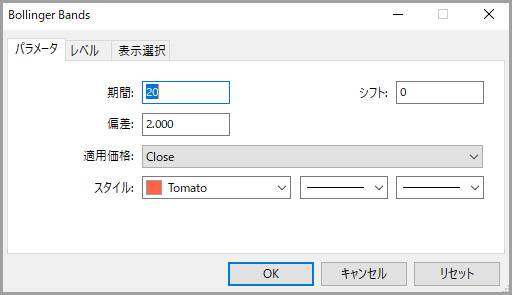 XM｜MT4/MT5でボリンジャーバンドを表示させる方法【その2】