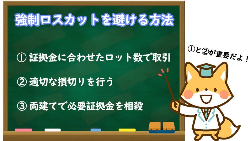 XMの強制をロスカットを避ける方法は3つ