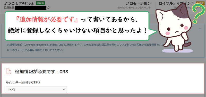 XM(XMTrading)でマイナンバー登録は必要ない