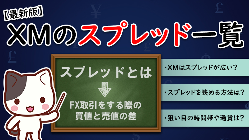 XMTradingのスプレッドをまとめて解説！広すぎるという噂は本当なのか？